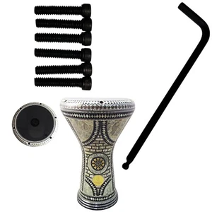 ZAZA Percussion - Set di chiavi di accordatura e 6 viti per Darbuka - - Foto 1 di 6