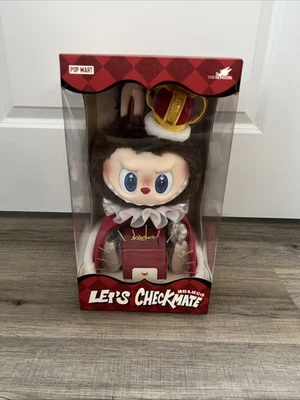 Pop Mart Labubu The Monsters Let's Checkmate KING Series Vinyl Plush Doll USA - Image 1 of 4