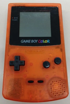 Nintendo Game Boy Color CGB-001 Daiei Hawks Limited Edition Clear Orange Console - Image 1 of 2