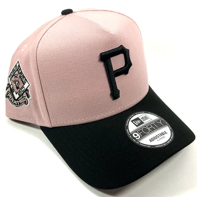 Gorra New Era Pittsburgh Pirates Exclusiva Rosa Negra 9FORTY Marco A Snapback Foto 1 de 4