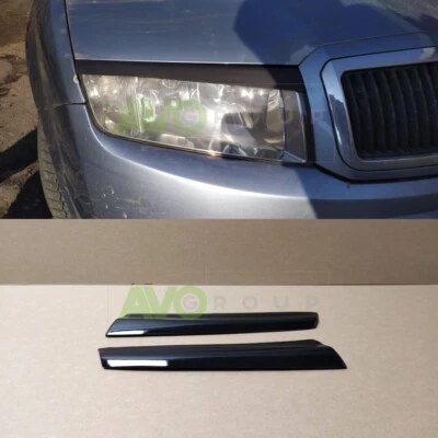Headlight Eyelids for Skoda Fabia 1 1999-2008 ABS Gloss - Image 1 of 4