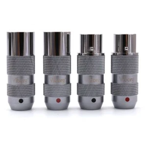 Viborg Pure Copper Rhodium Plated XLR Connector Plug Audio balance 3pin M & F - Picture 1 of 11