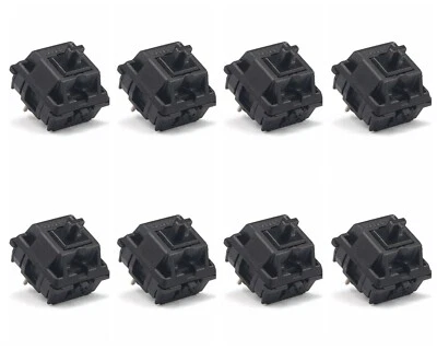 Cherry MX Black Silent Mute Switch Mechanical Keyboard Replacement 8 Pieces NEW - Image 1 of 4