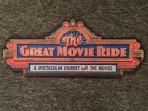 Disney Parks MGM Hollywood Studios The Great Movie Ride Wooden Wall Sign - Picture 1 of 5
