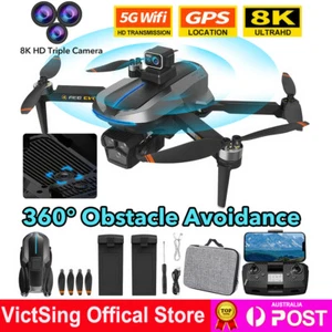 5G WiFi FPV Camera Drone GPS Auto Return Home 8K EIS Triple Camera RC Quadcopter - Picture 1 of 24
