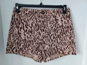 NWT The Ettie Shorts by Maeve Printed Edition Anthropologie Animal Print Size 30 - Picture 1 of 9