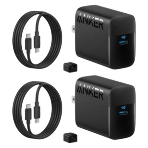 2x 45W USB C Charger Block, PD/PPS Fast Charger with 2x USB-C Cable - Picture 1 of 3