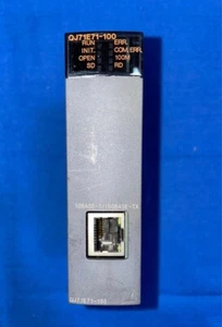 Mitsubishi QJ71E71-100 Ethernet interface unit CC-Link IE Network module tested - Picture 1 of 6