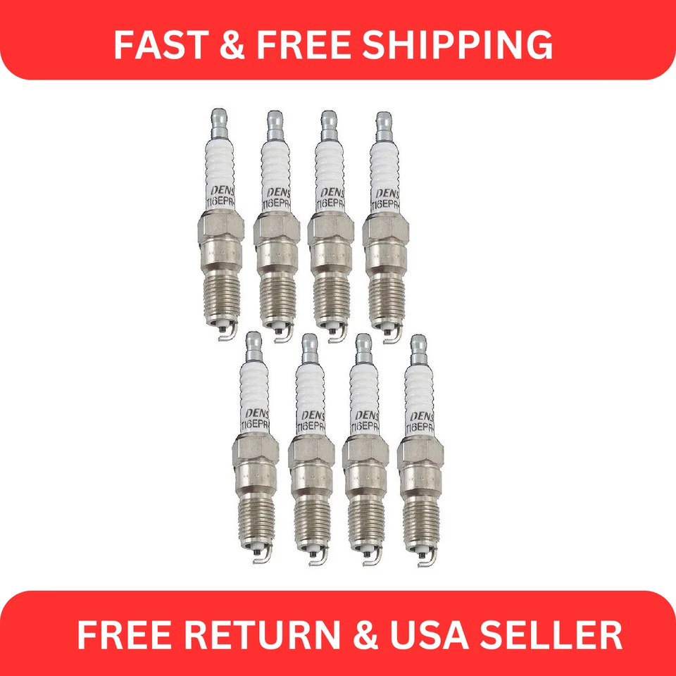 Juego de 8 bujías Denso resistencia regular para Buick Cadillac Chevy Ford GMC Foto 1 de 3