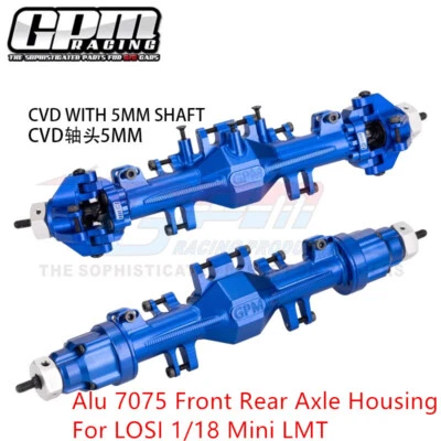 GPM CNC Aluminum 7075 Front Rear Axle Housing LOS212035 For LOSI 1/18 Mini LMT - Image 1 of 4