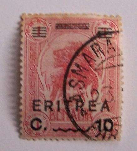 Benadir overprint ERITREA, used Cover
