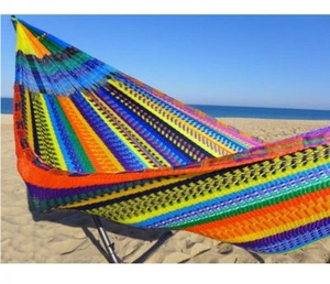 Hamaca 14 pies tamaño king hamaca México hecha a mano roscada patio camping nueva - Imagen 1 de 11