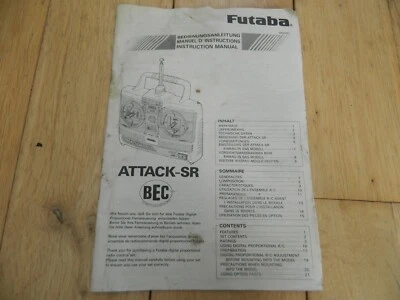 Futaba Attack-SR Transmitter instructions manual - Image 1 of 3