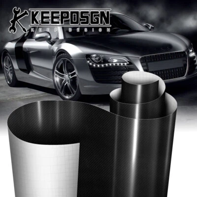 For Audi CARBON FIBER Paint Protection Vinyl Wrap Film Sticker Decal Sheet Roll Foto 1 de 4