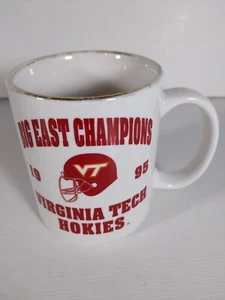 1995 Big East Champions Virginia Tech Hokies Coffee Cup VT Mug - Picture 1 of 6