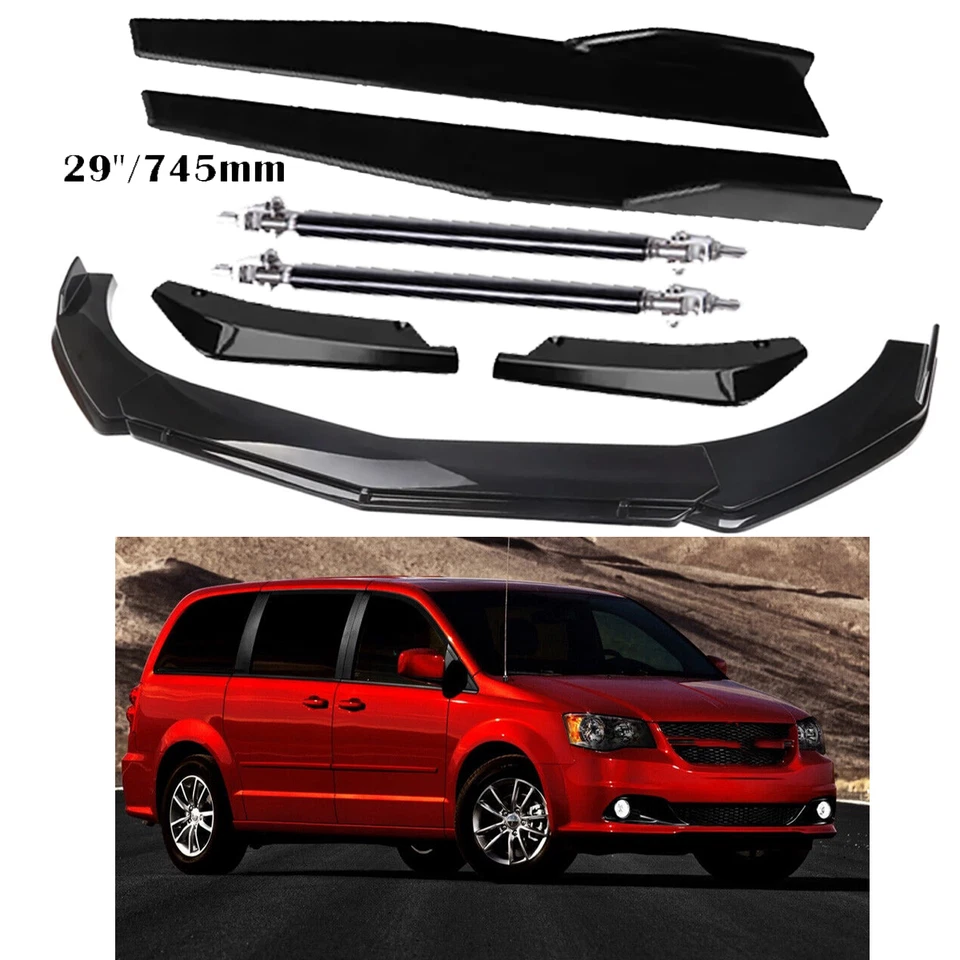 Front Bumper Lip Spoiler Splitter Side Skirt Rear Lip For Dodge Grand Caravan - Image 1 of 4