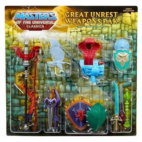 Masters of the Universe Classics GREAT UNREST WEAPONS PAK Figure MOTU W8923 Cover
