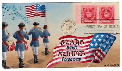 #880 John Philip Sousa Composer Famous American FDC 1940 H/P Enroth #2/2 - Image 1 of 2