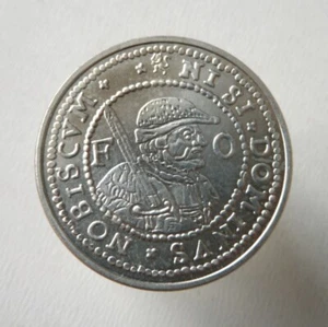 NETHERLANDS Silver coin token 40 Oord Laureate arms of Surhuisterveen 1576-1976 - Picture 1 of 6