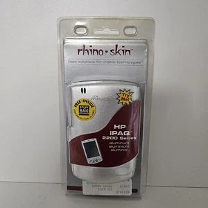 Boîtier en métal aluminium dur Rhinoskin iPAQ HX2200 et étiquette d'identification de protection contre les pertes NOS - Photo 1 sur 4