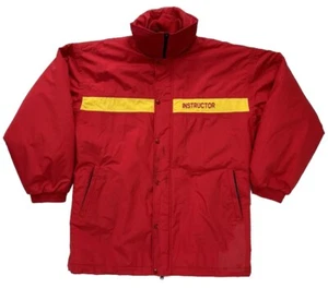 WEBBSKI School XL Red INSTRUCTOR Ski Snowboard Jacket Coat Arm Vents Emergency - Picture 1 of 13
