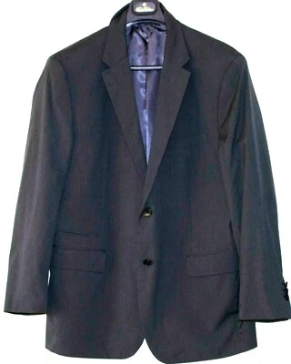 Theory Shaw/Allure Cotton Blend Charcoal Pinstripe Men Blazer Sport Coat size:46 Foto 1 de 4