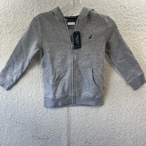 Nautica Kids Boys School Uniform Grey Full Zipper Jacket Size Large (6) NWT - Picture 1 of 11