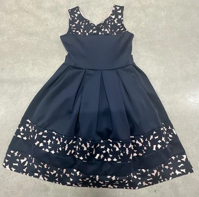 Vestido Iris Ivy Niñas 14 Negro Marrón Babydoll Fiesta Vestido Sin Mangas Foto 1 de 4