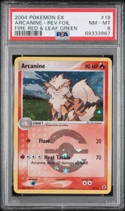 Arcanine-Rev.Foil 18 Rojo Fuego y Hoja Verde Pokemon Ex Fuego Rojo y Hoja Verde PSA - Imagen 1 de 2