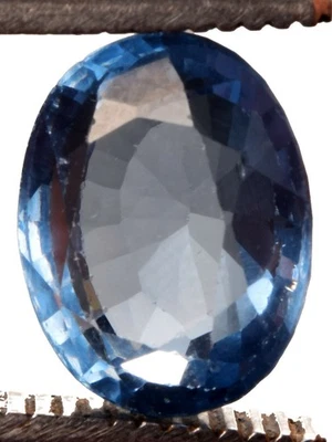 12.10 Cts. Natural Blue Aquamarine Oval Shape Certified Gemstone - Image 1 of 4