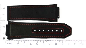 Cinturino originale Hublot nero per F1 fondo gomma e materiale superiore 30 x 24 mm - Foto 1 di 1