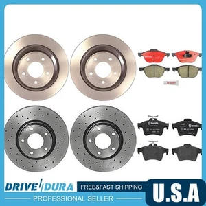 Brembo Front and Rear Disc Brake Rotors Ceramic Brake Pads for 1997 BMW 528i - Picture 1 of 10