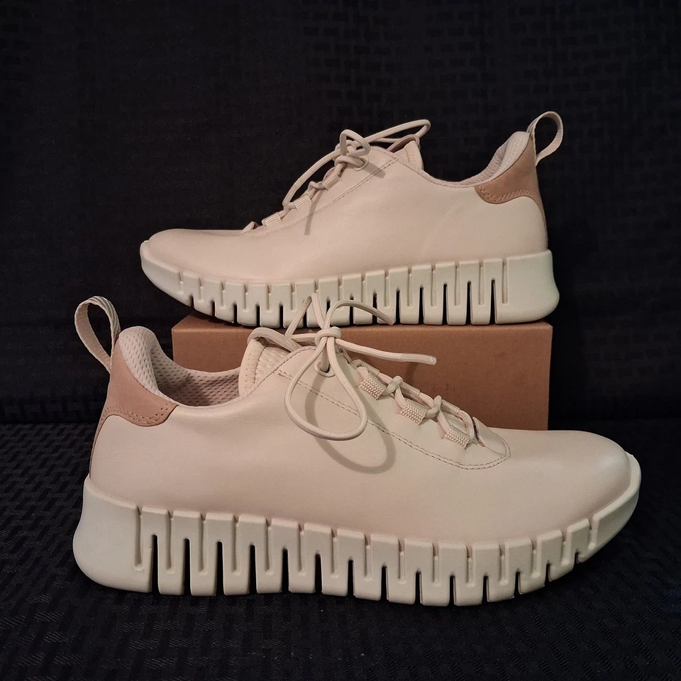 Zapatillas deportivas de cuero ECCO Gruuv para mujer EU 38 US 7-7,5 beige cómodas para caminar Foto 1 de 4