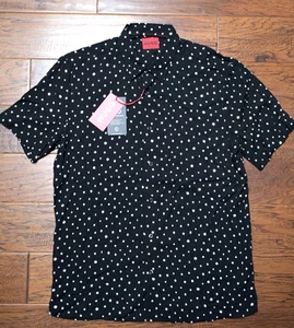 Hugo Boss Men Ebor Short Sleeve Straight Fit Hugo Responsible BLK Casual Shirt M - Picture 1 of 10