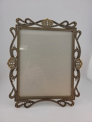 Marco de fotos Fetco inspirado en el Art Nouveau metal acabado dorado antiguo 8 × 10 foto  Foto 1 de 4