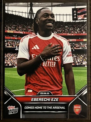2025 Arsenal FC Topps NOW #3 Eberechi Eze - Image 1 of 2