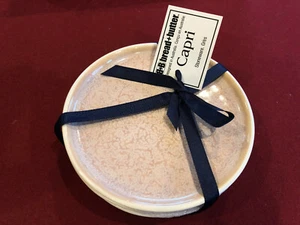 CAPRI BREAD & BUTTER PINK STONEWARE APPETIZER 5 1/2" PLATES - Picture 1 of 2