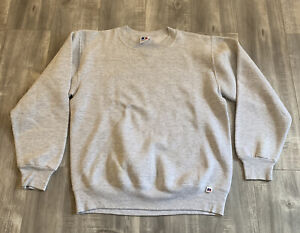 Vintage 90s Russell Athletic Grey Sweatshirt Size Medium