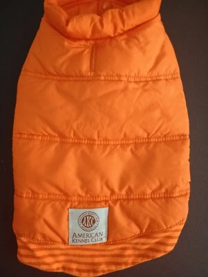 American Kennel Club AKC Dog Coat Reflective Orange Size Small Excellent Cond - Image 1 of 4