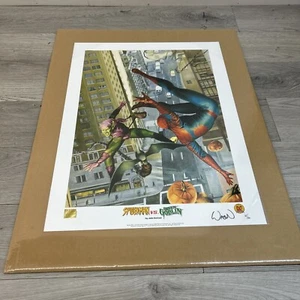 SPIDER-MAN vs GREEN GOBLIN By John Watson Signed & Numbered 35/500 Art Print - Picture 1 of 5