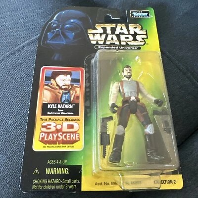 Figura 3D Hasbro 1998 Star Wars KYLE KATARN Dark Forces Expanded Universe Foto 1 de 4