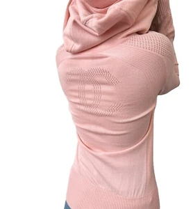 CHANEL Sport Vintage 08C Big CC Mark Zipped Hoodie #36 Punching Pink Rank AB - Picture 1 of 10