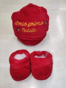 SET NATALIZIO CAPPELLINO + SCARPETTA NEONATI - Picture 1 of 7