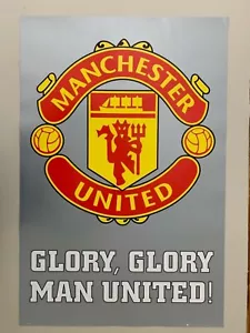 PÓSTER AUTÉNTICO 2005 MANCHESTER UNITED, GLORIA, FÚTBOL. - Imagen 1 de 5