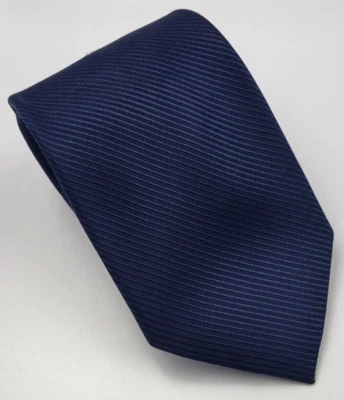 IZOD Silk Tie Blue Solid Stripes Men Necktie 56 x 3.1/8 - Image 1 of 4