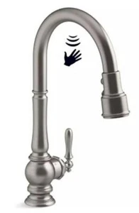 Kohler K-29709-WB-VS Artifacts Konnect Touchless Pull-Down Kitchen Faucet Stainl - Picture 1 of 2