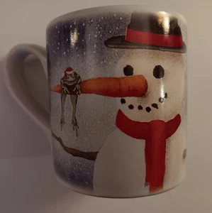 Naturwunder Schneemann und Frosch Weihnachtstasse - Bild 1 von 7
