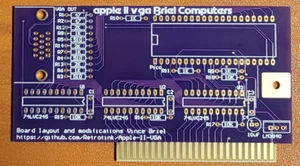 Apple II / IIe VGA card (Briel Version) High Spec PCB (PCB Only). VGA Graphics. - Picture 1 of 7