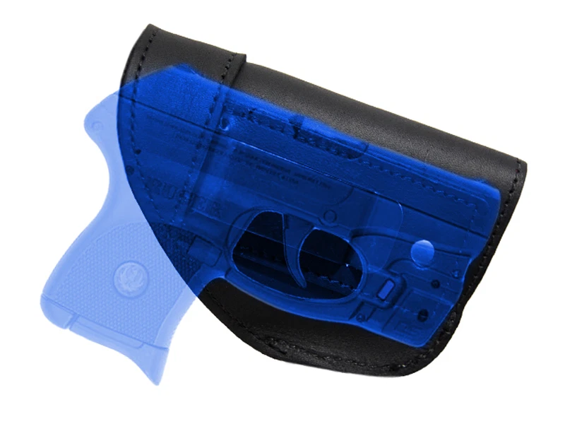 NEW Barsony Black Leather IWB Gun Holster for Mini/Pocket 22 25 32 380 w/ LASER - Image 1 of 1