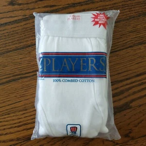 Slip Players Big Man confezione singola uomo 7XL media lunghezza cotone pettinato bianco nuovo con etichetta - Foto 1 di 2